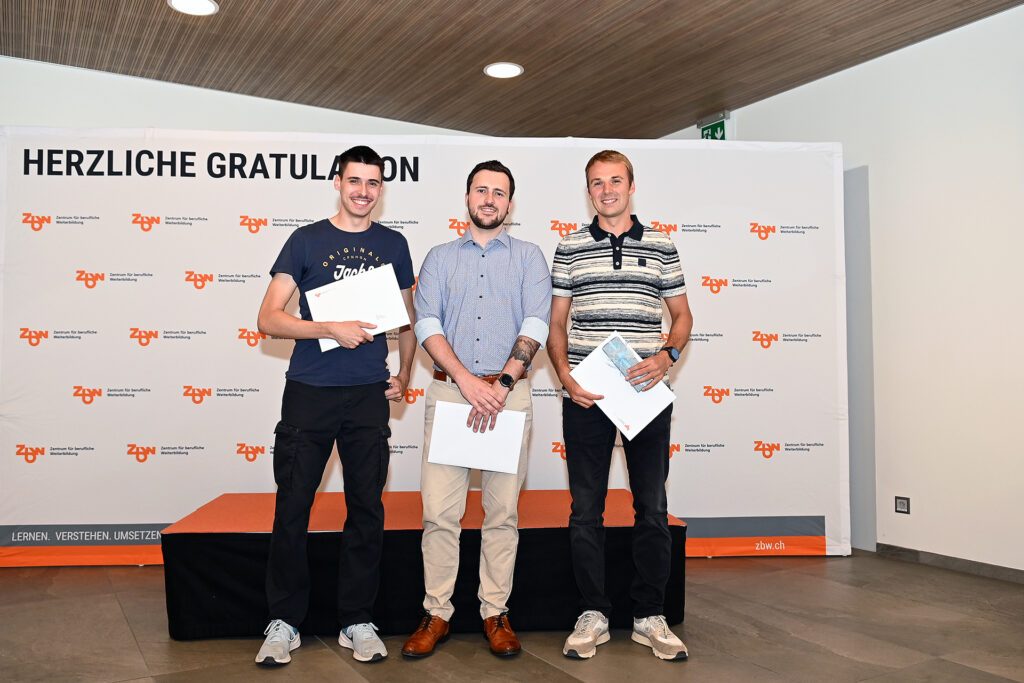 Herzliche Gratulation zum erfolgreichen Abschluss!