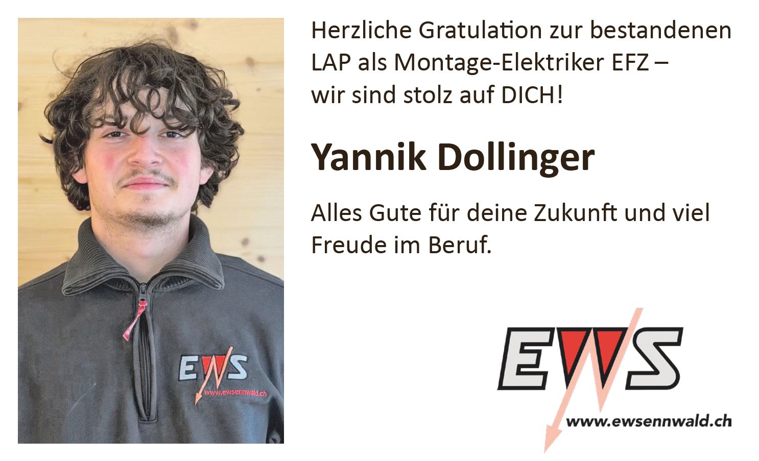 Herzliche Gratulation!